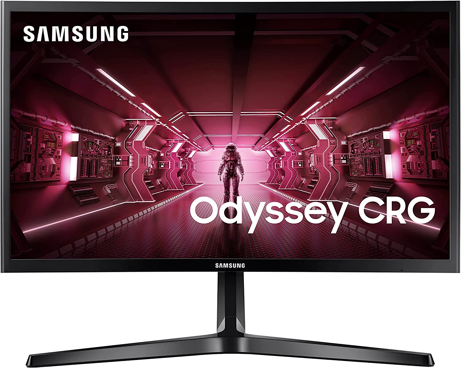 SAMSUNG 24" FHD 1080p CRG5 Curved Gaming Monitor, 144Hz, 4ms, Exclusive Gamer Settings, AMD Radeon FreeSync, Eye Saver Mode, 3000:1 Contrast Ratio, Black