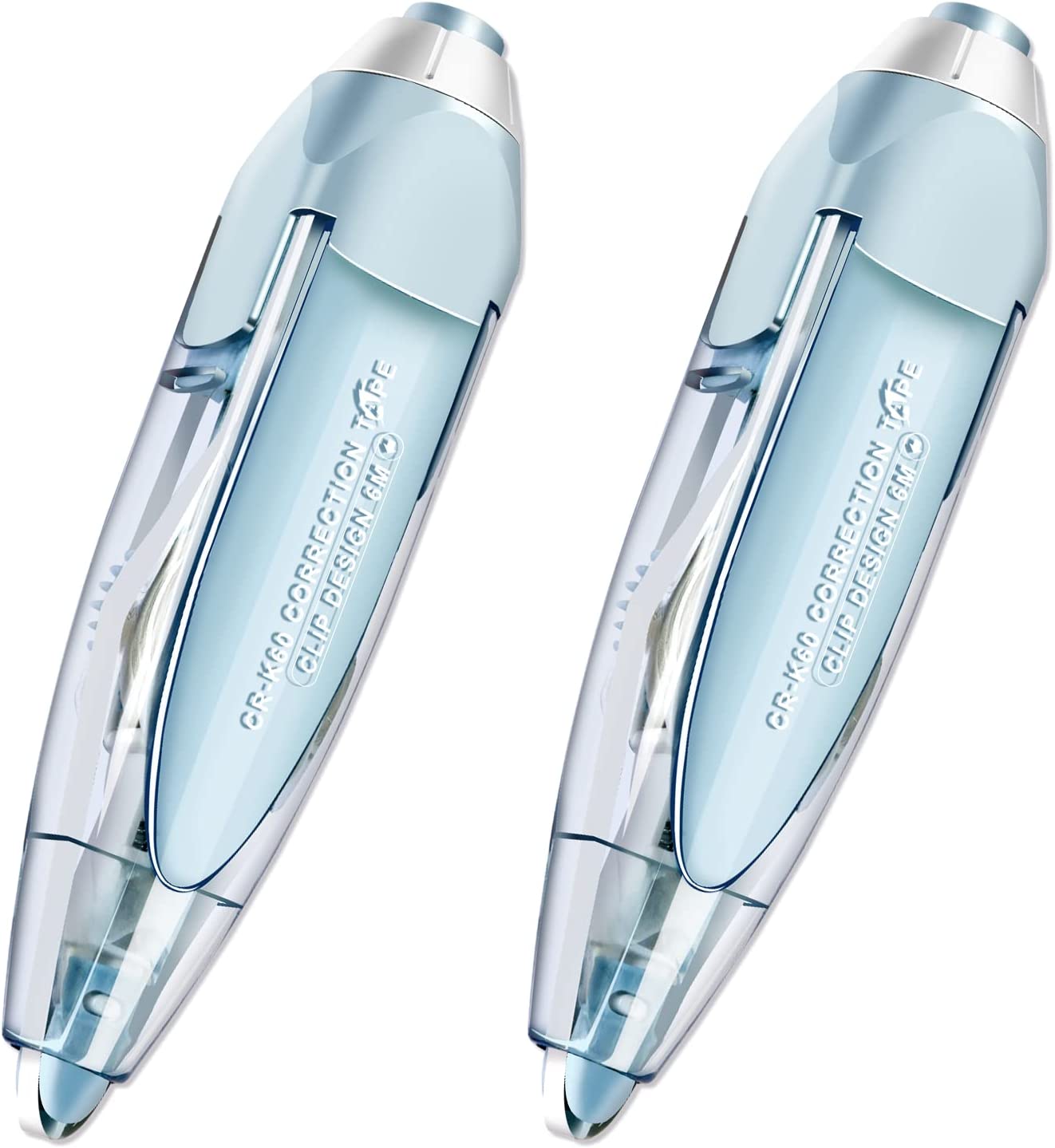 PEONYELF Refillable Retractable Correction Tape, Cute White Out Tape, Easy to Use Applicator for Instant, School Office Students Kids Writing Stationary Supplies, 2 PCS (PE-08)