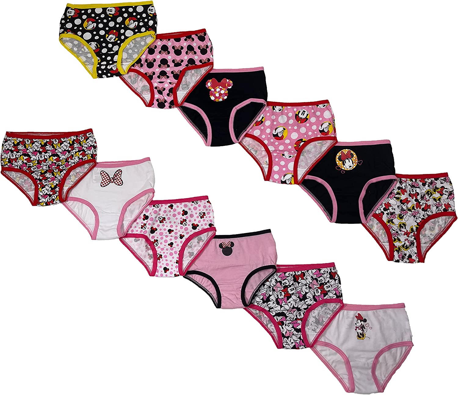 Disney Girls' Toddler Minnie Mouse 12-Days of Surprise Underwear
