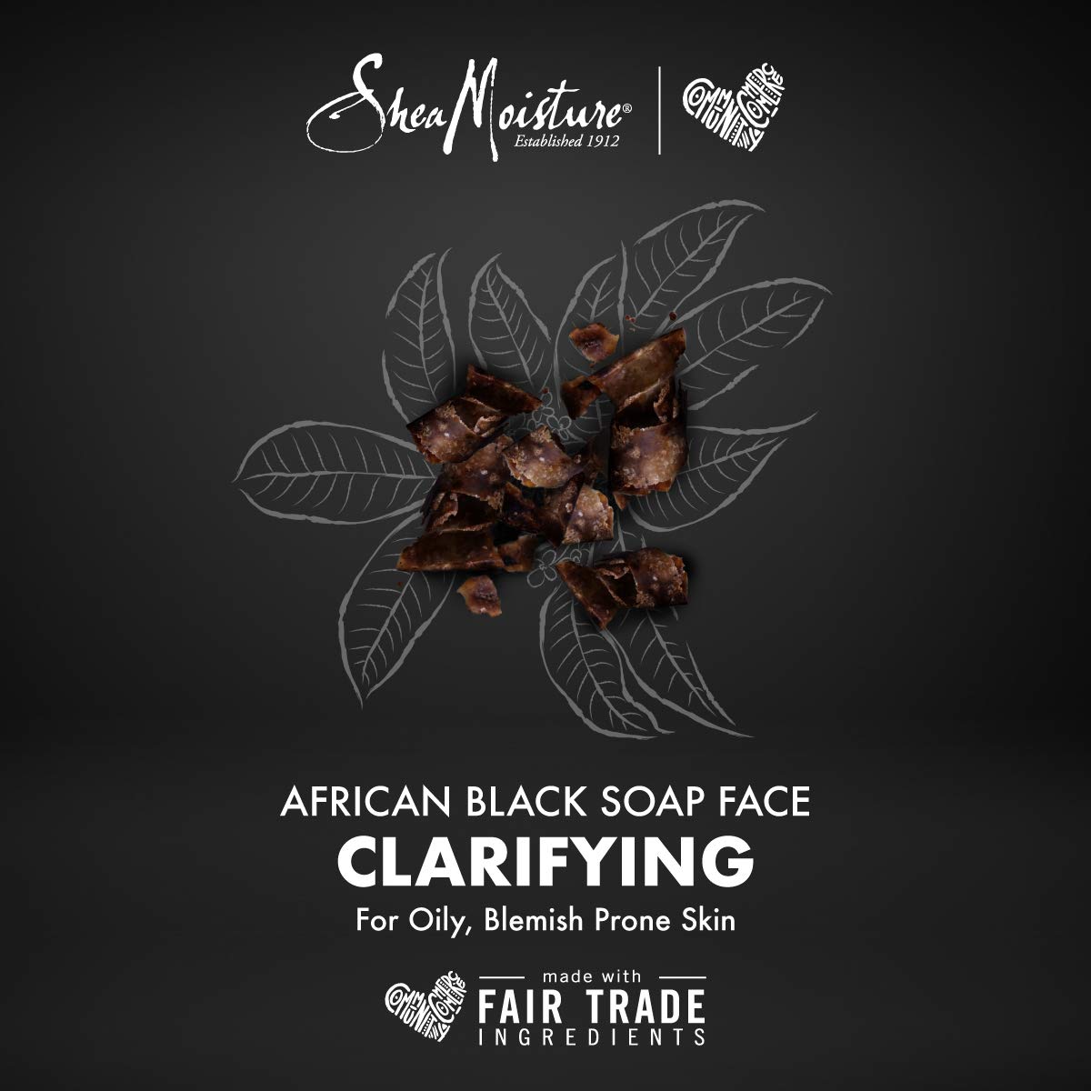 SheaMoisture African Black Soap Scrub And Lotion Blemish Prone Skin Cleanser And Scrub and Lotion Duo Clarifying, 2 Count