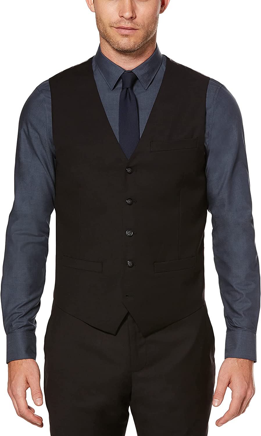 Perry Ellis Men's Solid Vest