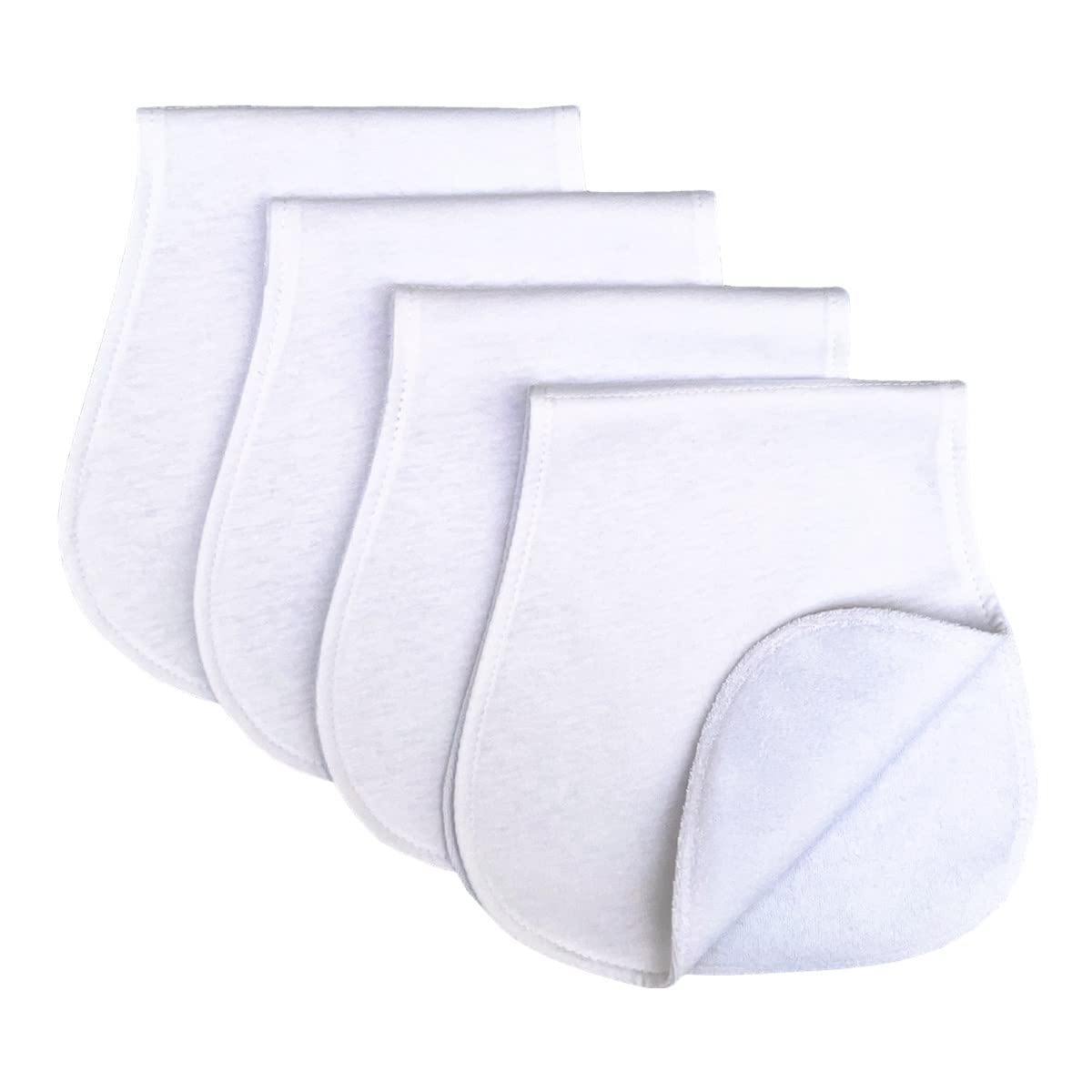 Baby Burp Cloths Baby Burp Set Curved Absorbent and Soft Valuable 4 Pack