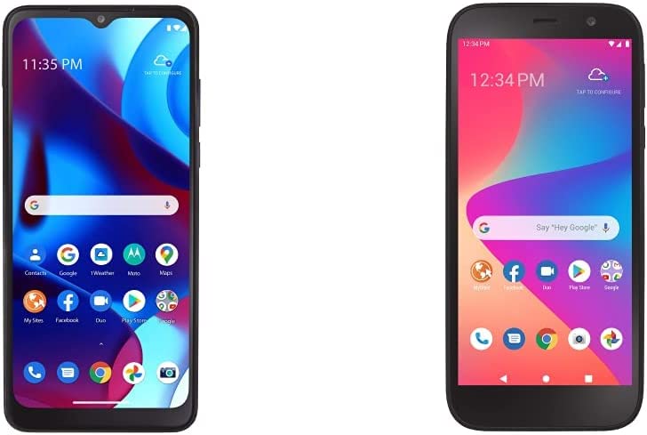 Simple Mobile Motorola Moto g Pure， 32GB， Blue - Prepaid Smartphone (Locked)